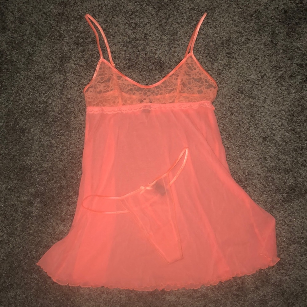 Victoria’s Secret Coral lingerie set